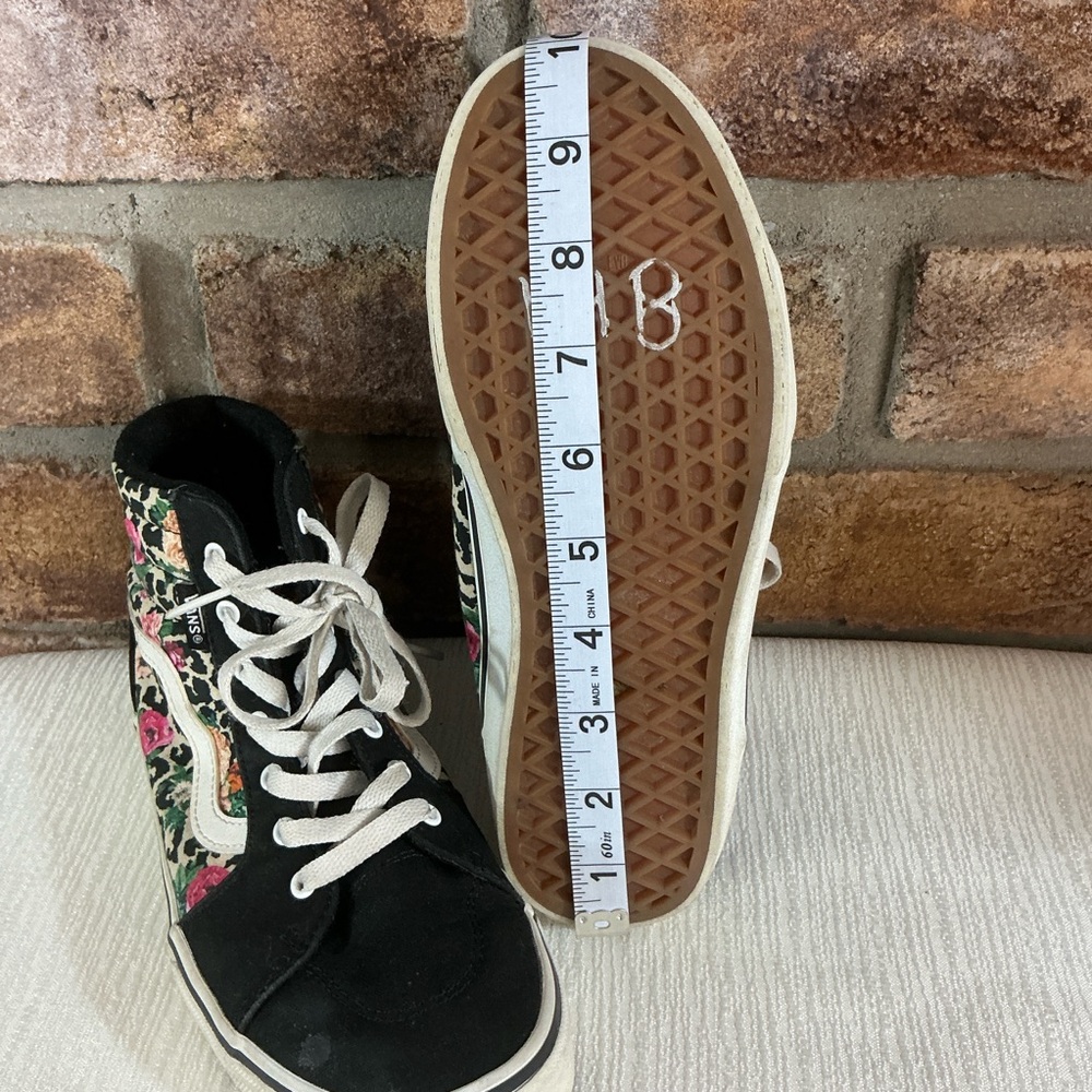 VANS-OFF-THE-WALL Youth Floral Hi-Top Shoes - Picture 12 of 14